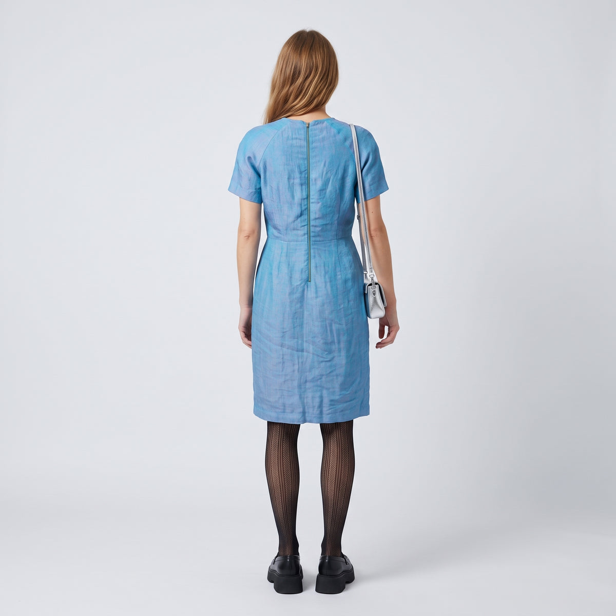 Tailored Linen Sheath Dress