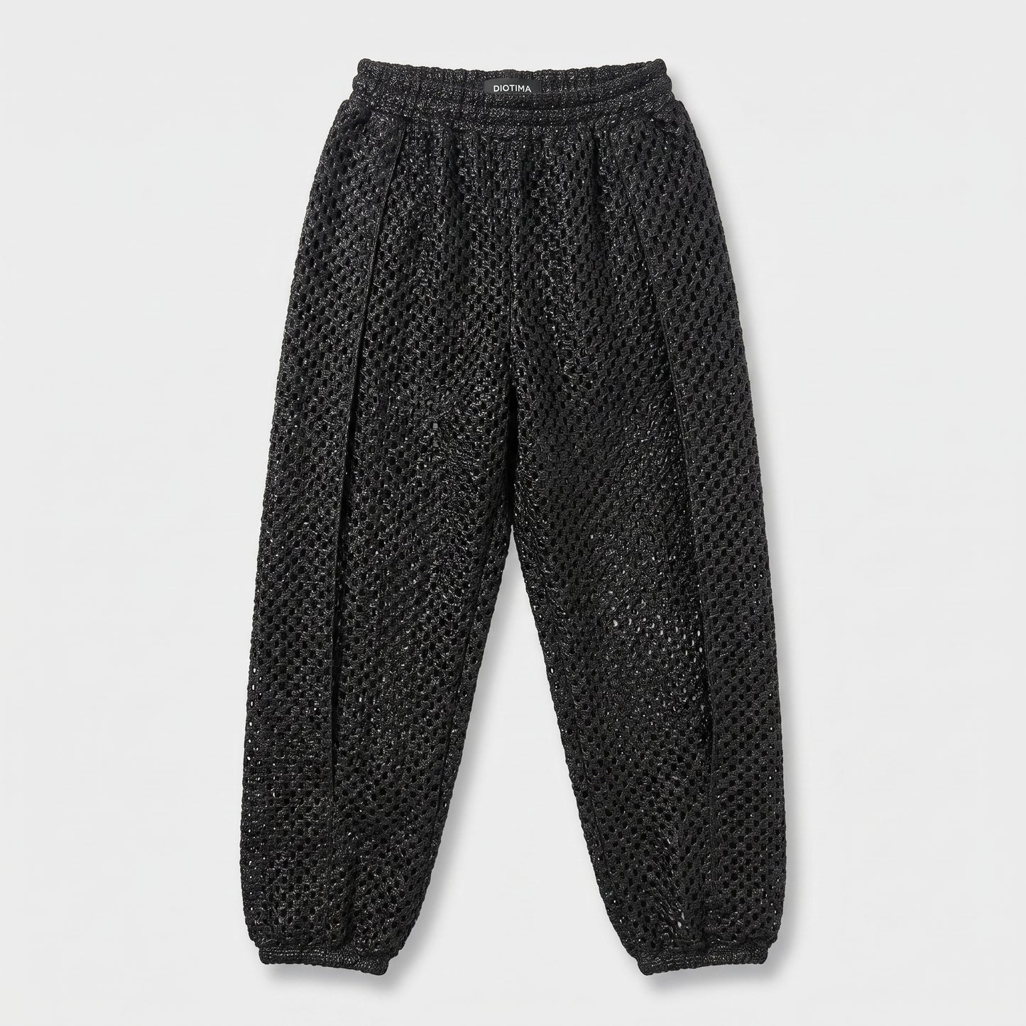 Open Knit Black Trousers