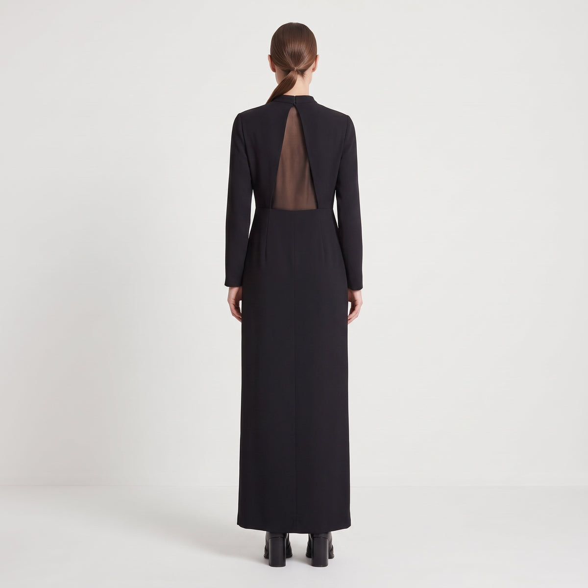 Sleek Cutout High Neck Dress