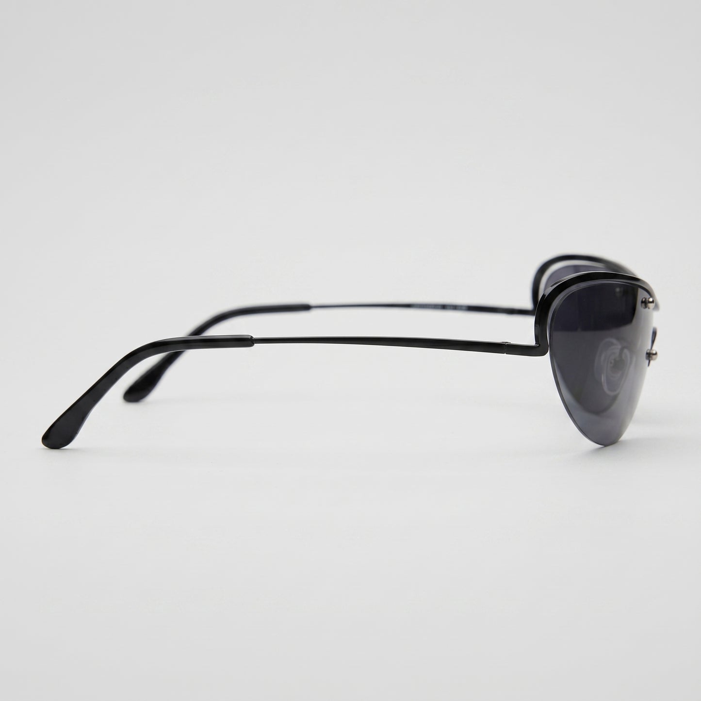 Futuristic Rimless Metal Sunglasses