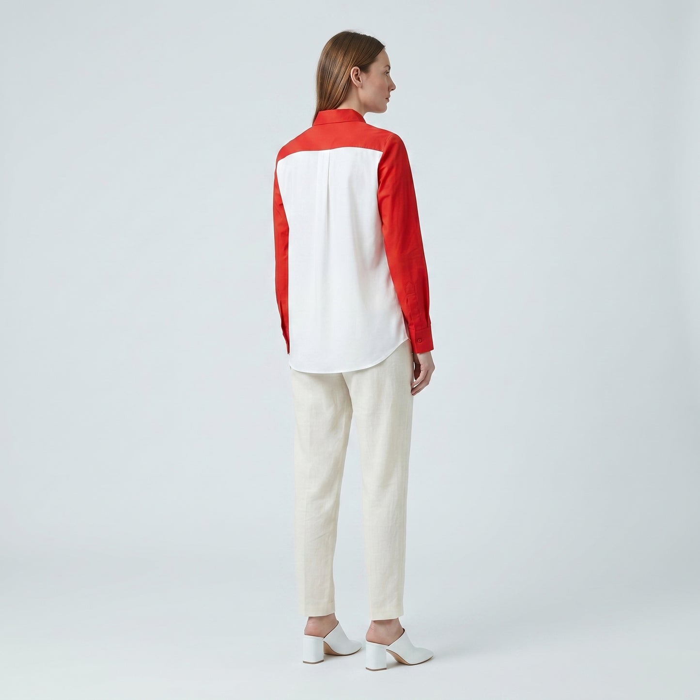 Embroidered Cherry High-Waisted Trousers
