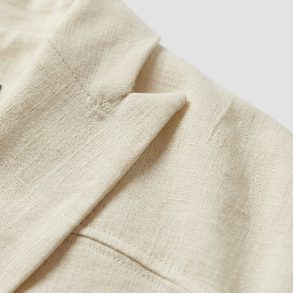 Cropped tailored jacket — Fabric Texture Close-up | Generated by Modelize